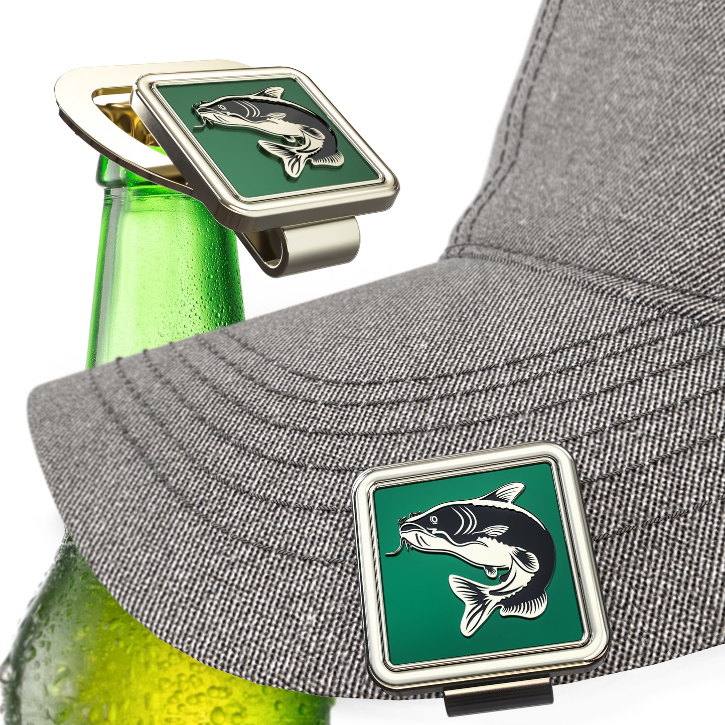 Catfish Golf Ball Marker & Hat Clip Bottle Opener