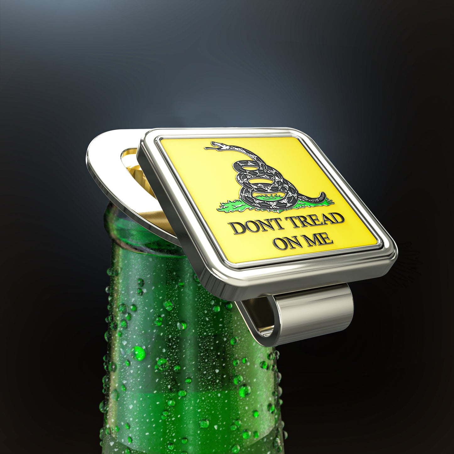 Ball Marker "Don't Tread On Me" Gadsden Flag Hat Clip Bottle Opener