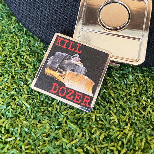 Kill Dozer Hat Clip Bottle Opener & Ball Marker: The Ultimate Patriotic Golf Tool for Rebels