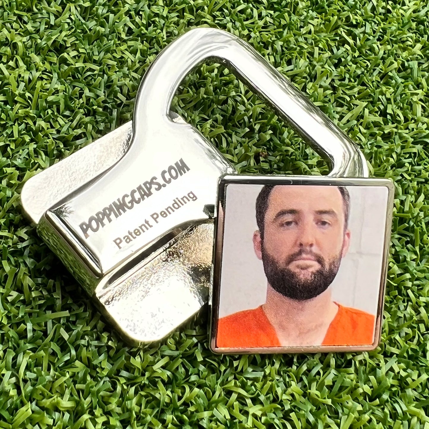 Scottie Scheffler Mug Shot - Golf Ball Marker & Hat Clip Bottle Opener