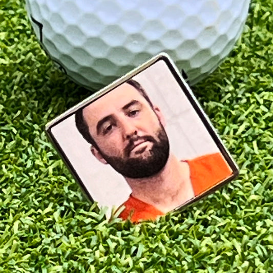 Scottie Scheffler Mug Shot - Golf Ball Marker Only