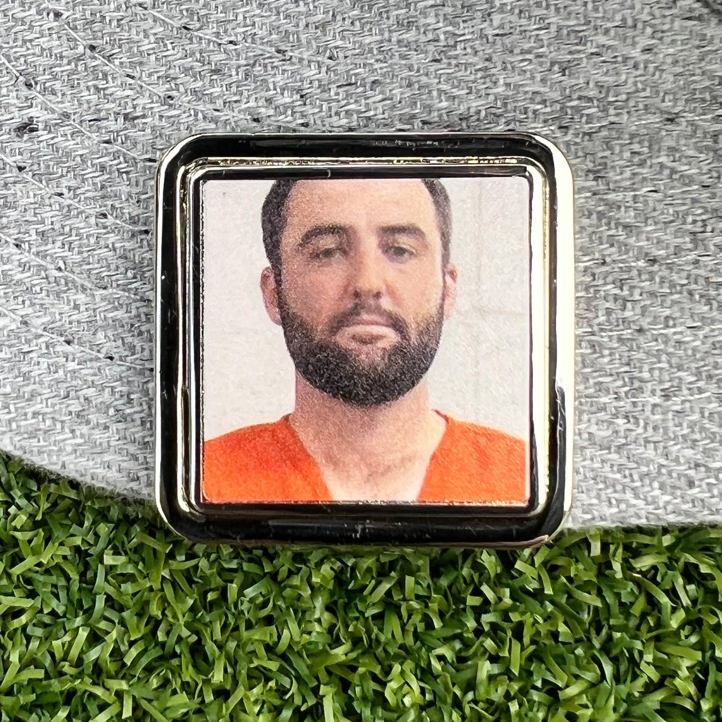 Scottie Scheffler Mug Shot - Golf Ball Marker & Hat Clip Bottle Opener