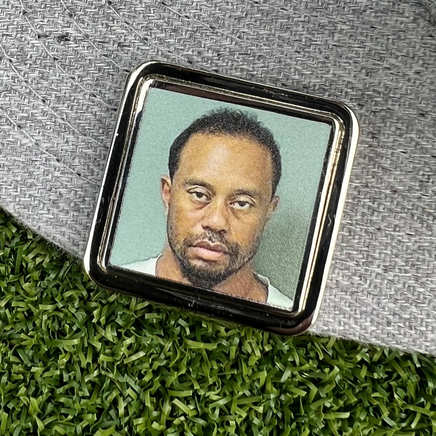 Tiger Woods Mug Shot - Golf Ball Marker & Hat Clip Bottle Opener