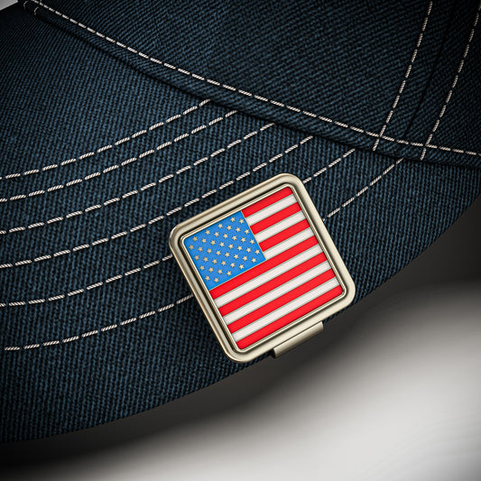 United States Flag, Golf Ball Marker & Hat Clip Bottle Opener